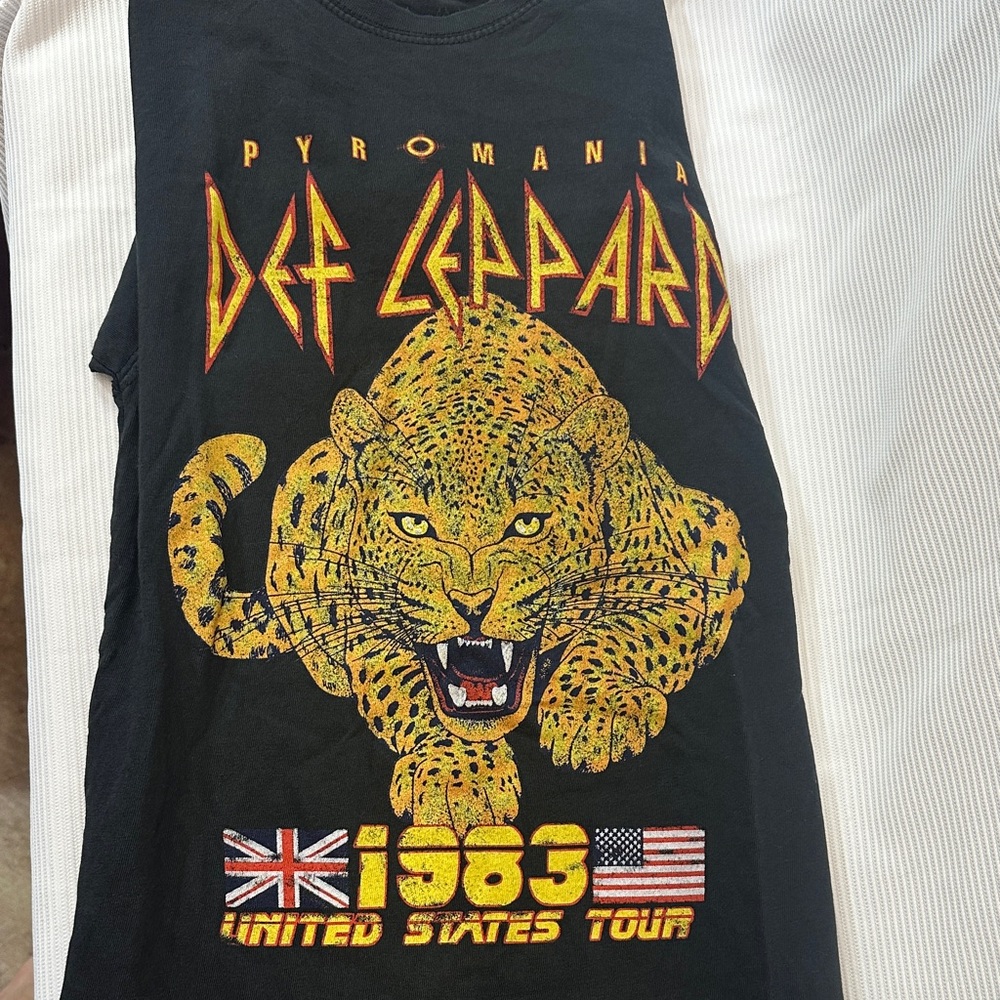 Def Leppard Pyromania 1983 Tour Tshirt